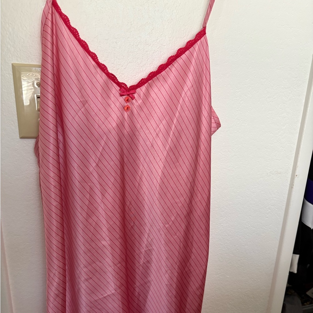 Pink Striped Women's Nightgown